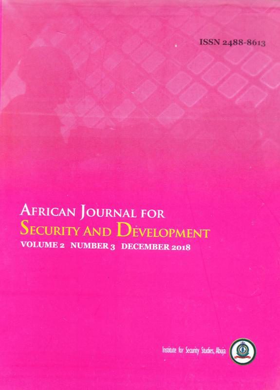 African Journal for Security And Development, Volume 2 Number 3