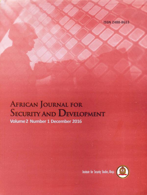 African Journal for Security and Development, Volume 2 Number 1