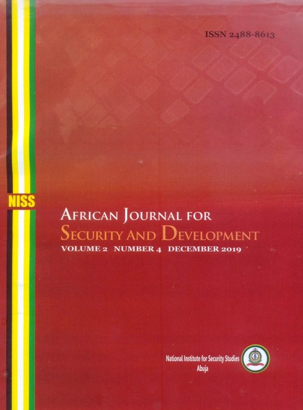 African Journal For Security and Development, Volume 2 Number 4