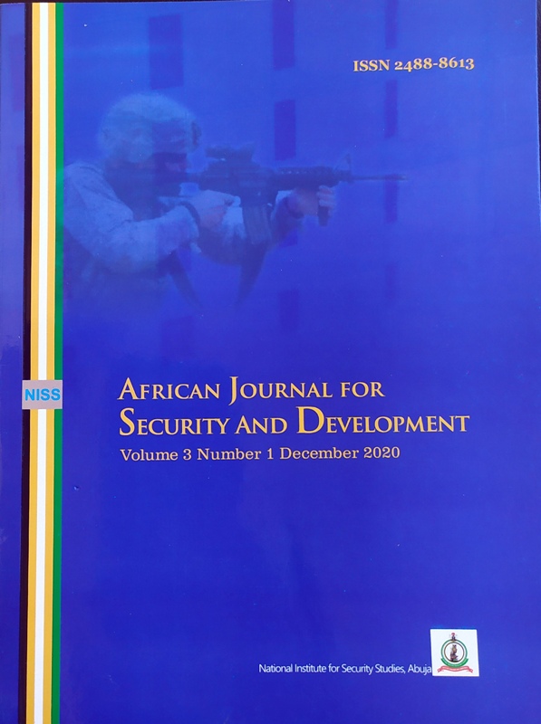 African Journal For Security and Development, Volume 3 Number 1